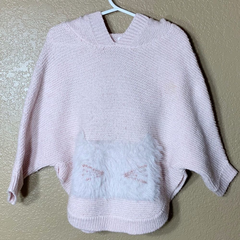Cat & Jack toddler girl light pink poncho/cape